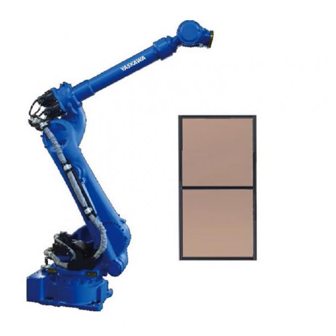 6 Aixs Yaskawa Robot Arm GP180-120 με προσαρμοσμένο φράχτη ασφαλείας CNGBS ως ρομπότ παλετισμού 0