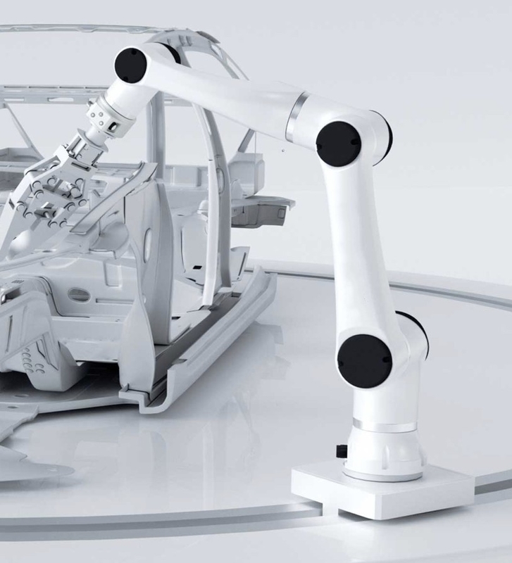 Cobot 6 άξονα συνεργάσιμη ρομπότ συγκέντρωση συγκόλλησης βιδώματος επιλογών και θέσεων βραχιόνων αυτόματη