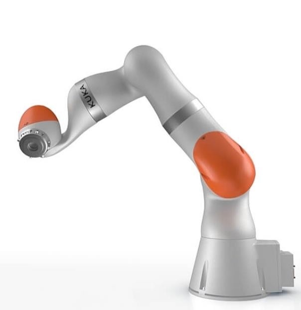 7 βραχίονας Cnc 7 Dof Kuka LBR Iiwa 7 ρομπότ άξονα διαχειριζόμενη συσσώρευση εγκατάστασης χρωμίου R800