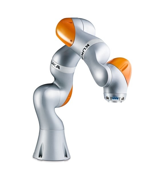 7 βραχίονας Cnc 7 Dof Kuka LBR Iiwa 7 ρομπότ άξονα διαχειριζόμενη συσσώρευση εγκατάστασης χρωμίου R800