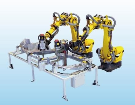 Ρομποτικός προγραμματισμός σκελών Fanuc πολύ για την ανυψωμένη εγκατάσταση που συσσωρεύει τη συγκόλληση σημείων