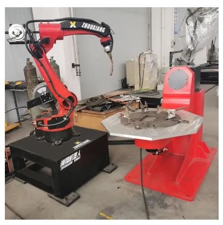Positioner ρομπότ άξονα FANUC διπλό ρομποτικό Positioner 300KG 450mm συγκόλλησης τόξων τύπων Λ